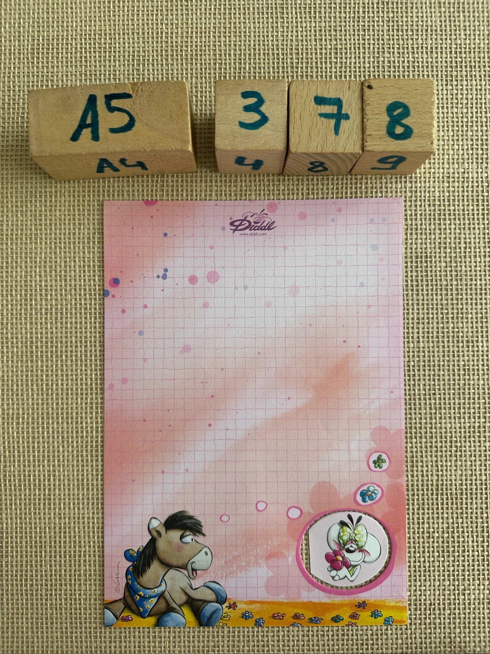 Diddl gekeurd briefpapier A5 nr.378